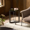 Aurelia Lennie Cast Glass End Table - Moss Cast Glass