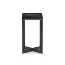 Aurelia Lennie Cast Glass End Table - Moss Cast Glass