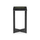 Aurelia Lennie Cast Glass End Table - Moss Cast Glass