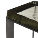 Aurelia Lennie Cast Glass End Table - Clear Cast Glass