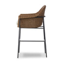 Solara Outdoor Bar Counter Stool - Faux Dark Hyacinth Bar