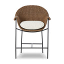 Solara Outdoor Bar Counter Stool - Faux Dark Hyacinth Counter