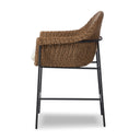 Solara Outdoor Bar Counter Stool - Faux Dark Hyacinth Counter