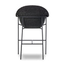 Solara Outdoor Bar Counter Stool - Faux Black Hyacinth Bar