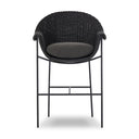 Solara Outdoor Bar Counter Stool - Faux Black Hyacinth Bar
