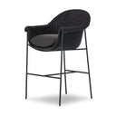 Solara Outdoor Bar Counter Stool - Faux Black Hyacinth Bar