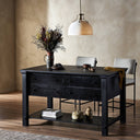 Crestview Gardendale Small Kitchen Island - Stained Black Oak
