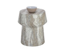 BRIE END TABLE - MARBLE LOOK SAND