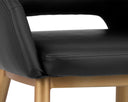 THATCHER DINING ARMCHAIR - CHAMPAGNE GOLD ONYX
