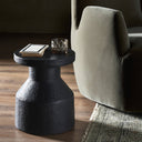 Aurelia Odeon End Table - Distressed Graphite Concrete