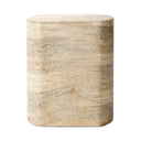 Veritas Clementine End Table - Textured Sandy Grey