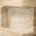 Veritas Clementine End Table - Textured Sandy Grey