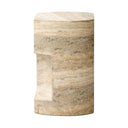 Veritas Clementine End Table - Textured Sandy Grey
