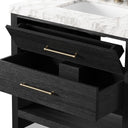 Anthem Single Vanity - Black Wash Oak Veneer