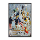 Aurelia Party In Bermuda by Slim Aarons - 36X24 Black Maple