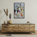 Aurelia Party In Bermuda by Slim Aarons - 36X24 Black Maple