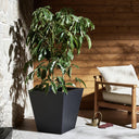 Koto Planter - Medium Black Concrete