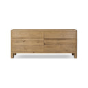 Aria 6-Drawer Dresser - Worn Oak Veneer