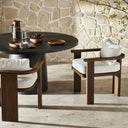 Cascade Outdoor Dining Armchair - Alessi Linen