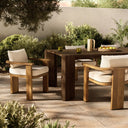 Cascade Outdoor Dining Armchair - Alessi Linen