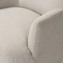 Luxe Haven Reed Swivel Chair - Crete Pebble