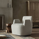 Luxe Haven Reed Swivel Chair - Crete Pebble