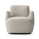 Luxe Haven Reed Swivel Chair - Crete Pebble