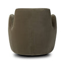 Luxe Haven Reed Swivel Chair - Sapphire Khaki
