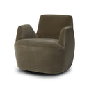 Luxe Haven Reed Swivel Chair - Sapphire Khaki