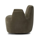 Luxe Haven Reed Swivel Chair - Sapphire Khaki
