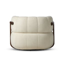 Luxe Haven Doss Swivel Chair - Altro Snow