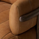 Luxe Haven Doss Swivel Chair - Palermo Cognac
