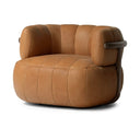 Luxe Haven Doss Swivel Chair - Palermo Cognac