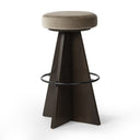 Elysian Damon Swivel Bar Counter Stool - Bar Sapphire Khaki