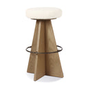Elysian Damon Swivel Bar Counter Stool - Bar Durham Cream