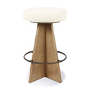 Elysian Damon Swivel Bar Counter Stool - Counter Durham Cream
