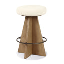 Elysian Damon Swivel Bar Counter Stool - Counter Durham Cream