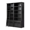 Aveline Admont Double Bookcase With Ladder - Default Title
