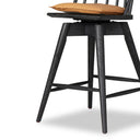 Verity Lewis Swivel Bar Counter Stool - Counter Whiskey Saddle