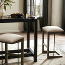 Luxe Finn Bar Counter Stool - Bar Sienna Brown Oak