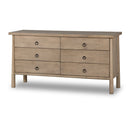 Aria 6 Drawer Dresser - Caramel Mango