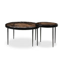 Verano Nesting Tables - Smoked Brown Cast Glass
