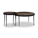 Verano Nesting Tables - Smoked Brown Cast Glass