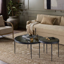 Elysian Yoko Nesting Tables - Moss Cast Glass