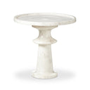 Aventine Skylar End Table - Polished White Marble