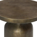 Aria Odessa End Table - Textured Aged Brass