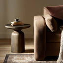 Aria Odessa End Table - Textured Aged Brass