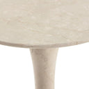 Vesper Polli End Table - Cream Marble