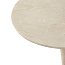 Vesper Polli End Table - Cream Marble