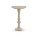 Vesper Polli End Table - Cream Marble
